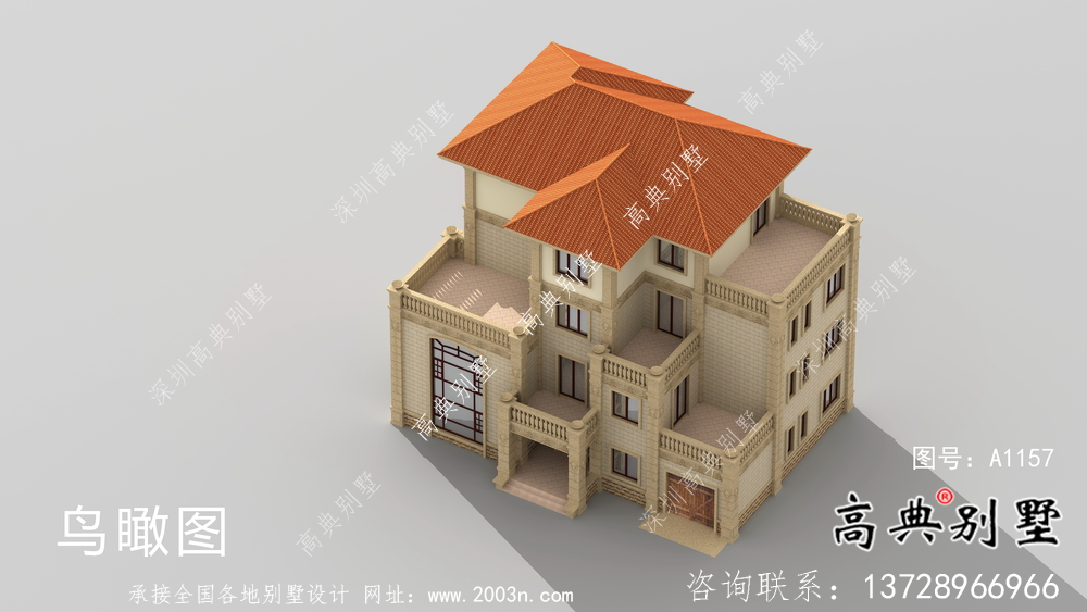 鄉村四層歐式別墅設計圖片大全