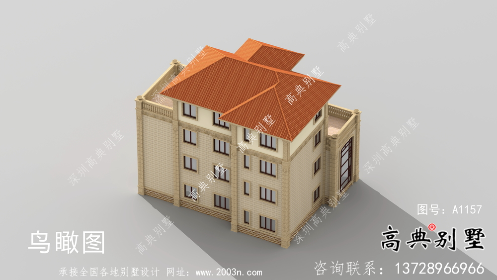 鄉村四層歐式別墅設計圖片大全