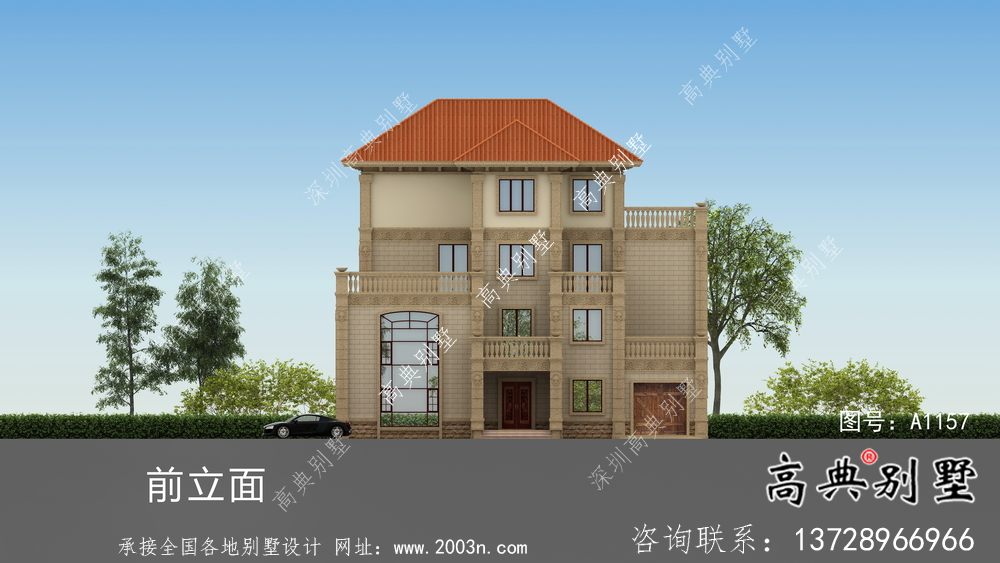鄉村四層歐式別墅設計圖片大全