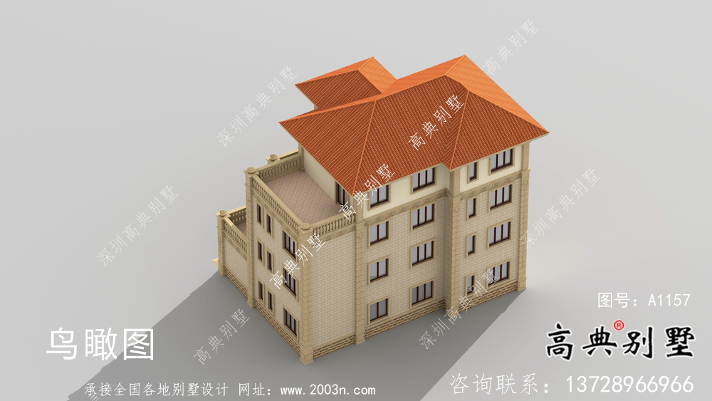 鄉村四層歐式別墅設計圖片大全