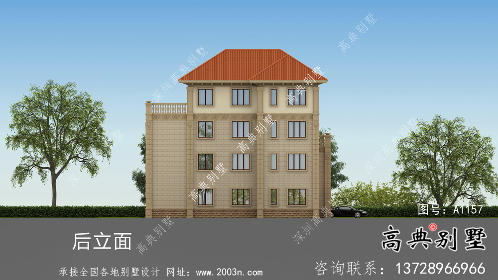鄉村四層歐式別墅設計圖片大全