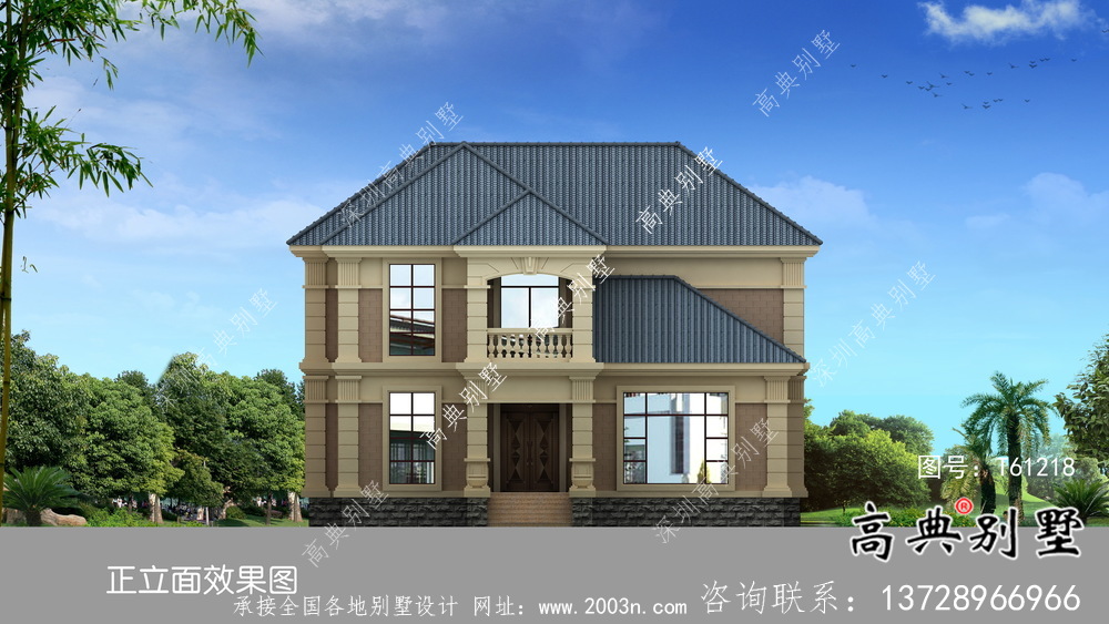 簡潔歐式古典小別墅設(shè)計(jì)圖及設(shè)計(jì)效果圖