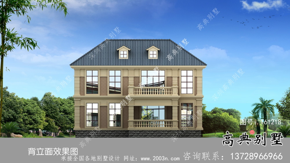 簡潔歐式古典小別墅設(shè)計(jì)圖及設(shè)計(jì)效果圖
