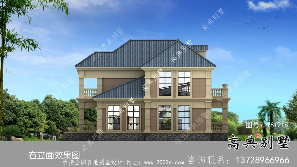 簡潔歐式古典小別墅設(shè)計(jì)圖及設(shè)計(jì)效果圖