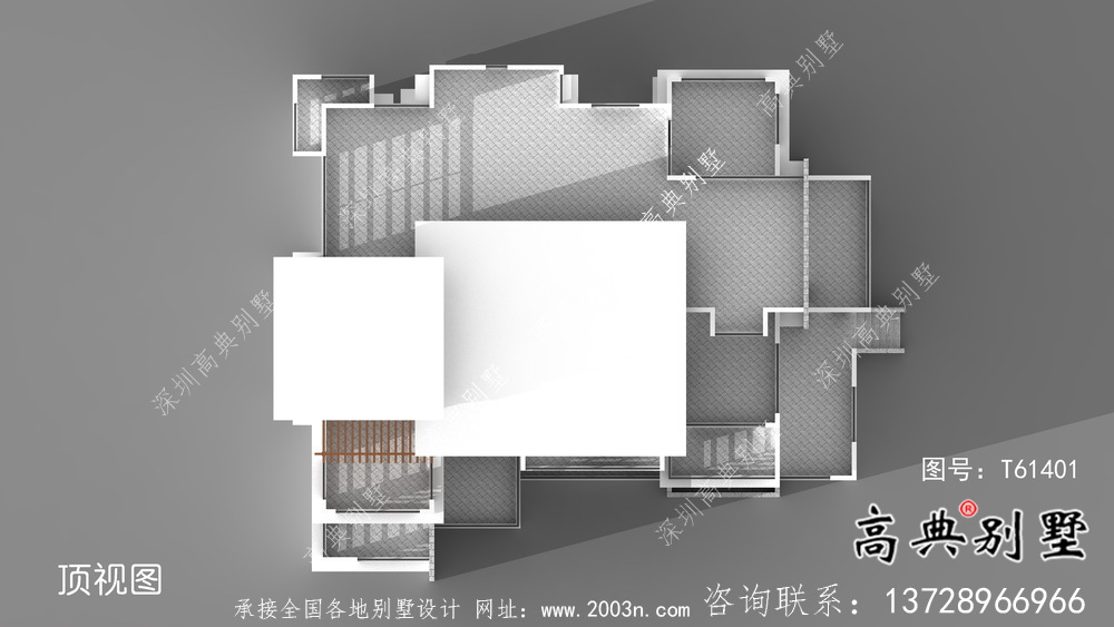 現代風格平屋頂簡約別墅設計圖