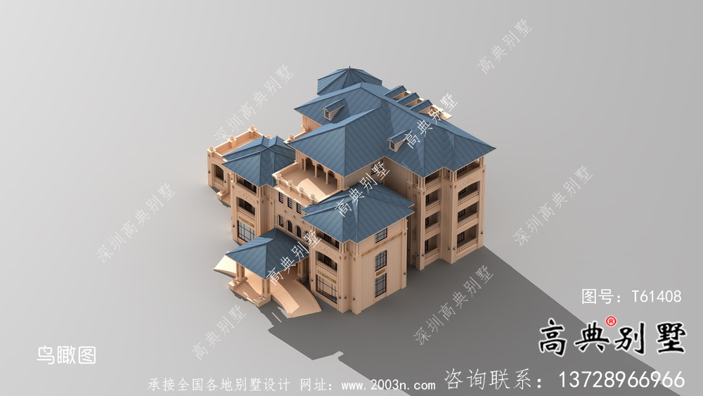 大型意大利風格舒適明亮別墅設計方案