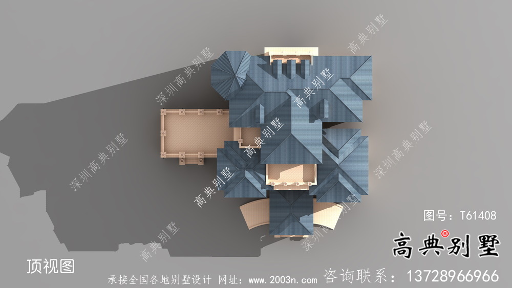 大型意大利風格舒適明亮別墅設計方案