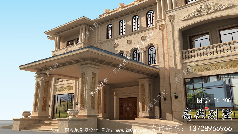 大型意大利風格舒適明亮別墅設計方案