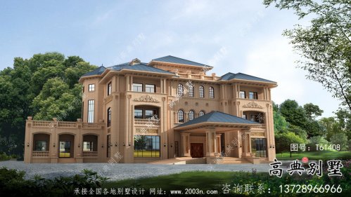 大型意大利風格舒適明亮別墅設計方案