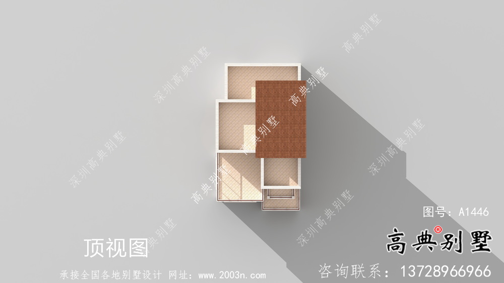 現代風格四層平屋頂鄉村別墅設計圖紙