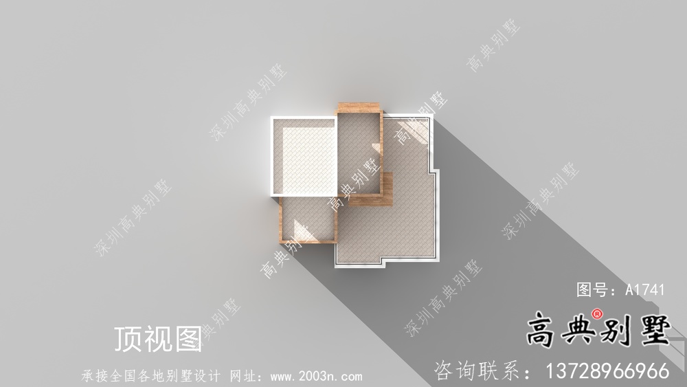 現代舒適三層小別墅設計圖紙