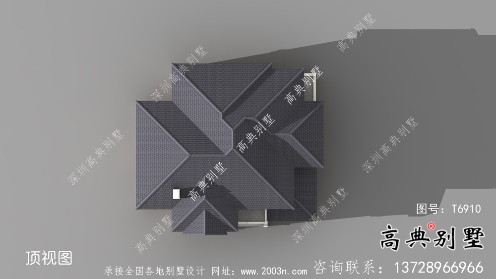 歐式簡約二層鄉村別墅設計效果圖