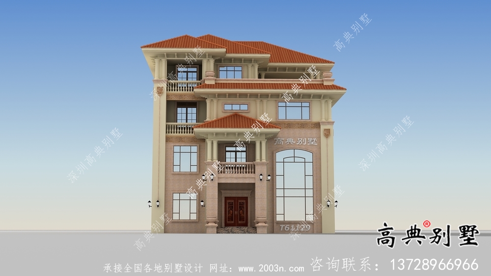 農村復式四層別墅建筑設計圖