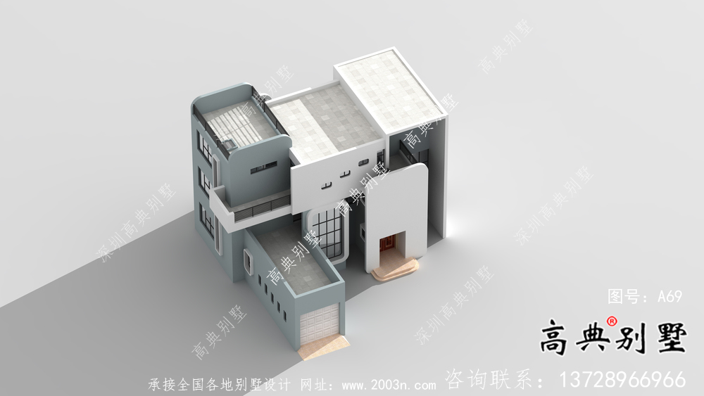 現代風格別致設計別墅自建圖紙