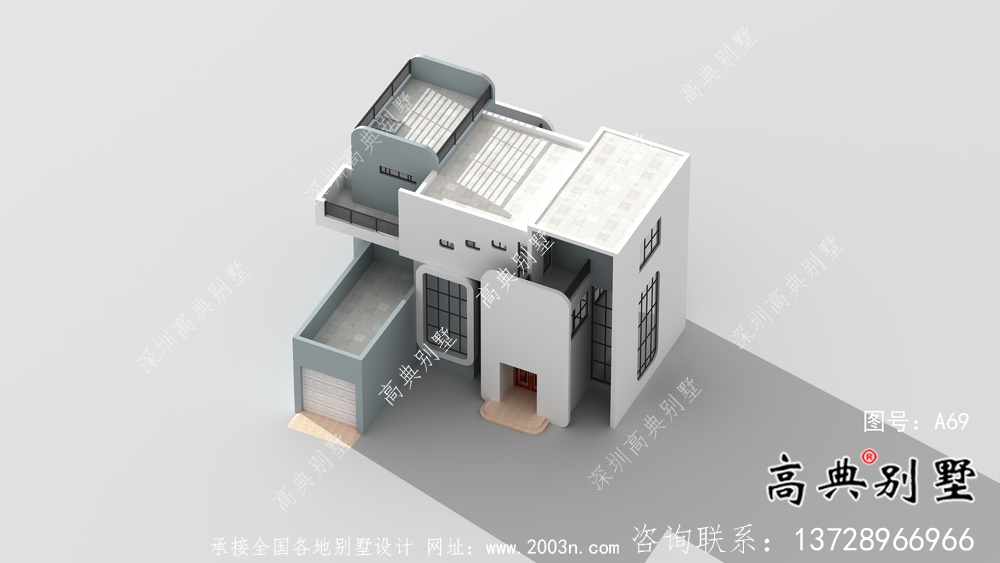 現代風格別致設計別墅自建圖紙