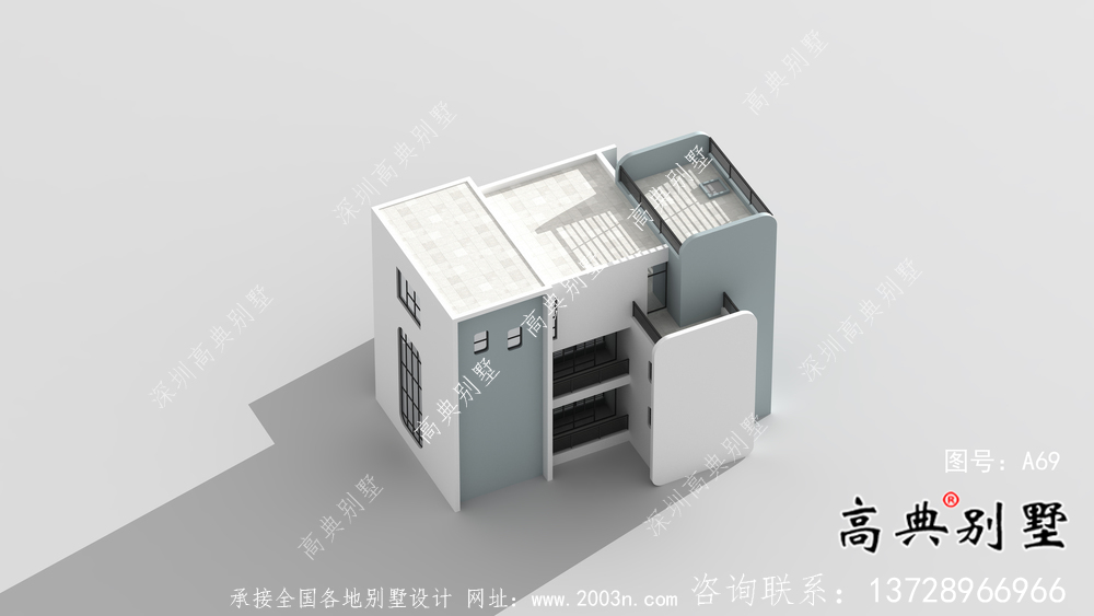 現代風格別致設計別墅自建圖紙