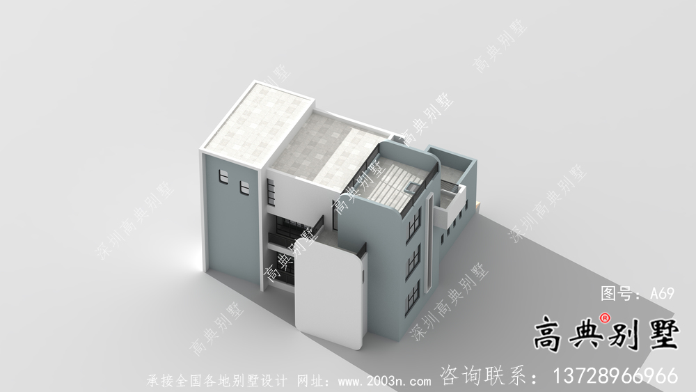現代風格別致設計別墅自建圖紙