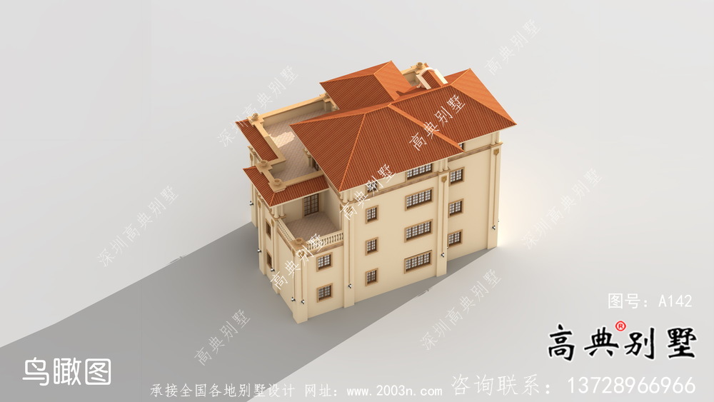 農村復式四層歐式別墅平面設計圖
