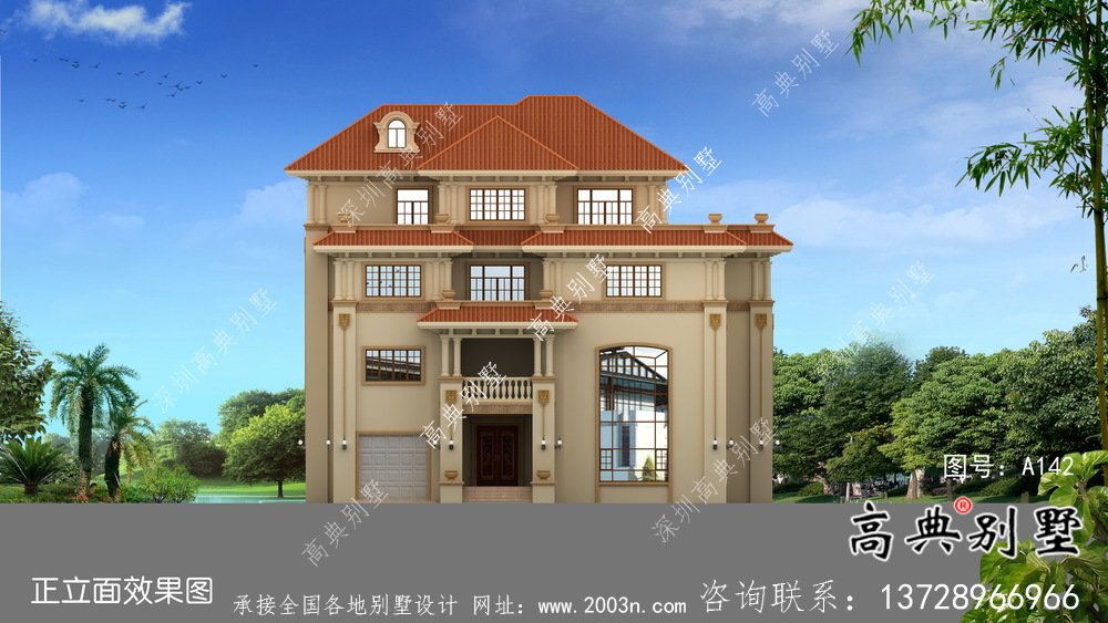 農村復式四層歐式別墅平面設計圖