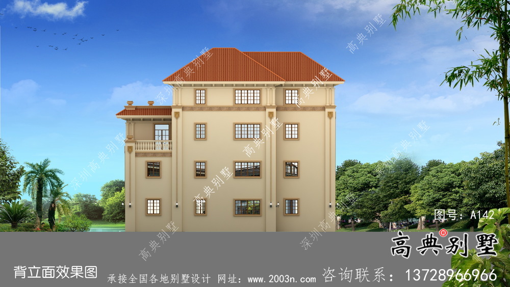 農村復式四層歐式別墅平面設計圖