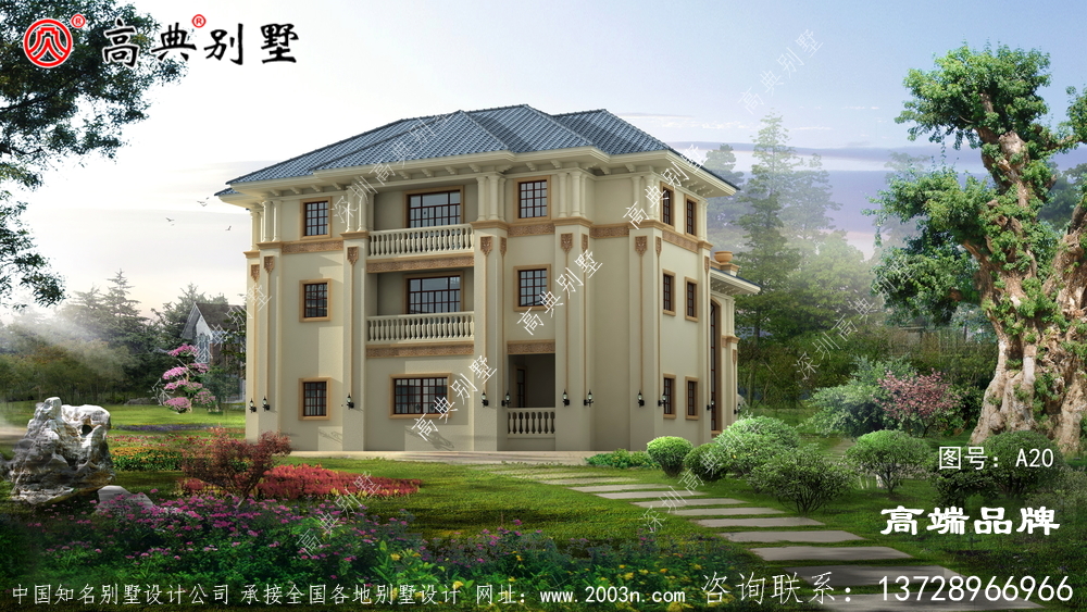意大利風(fēng)格帶大露臺圖紙大全