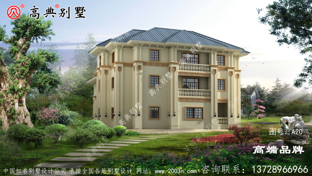 意大利風(fēng)格帶大露臺圖紙大全