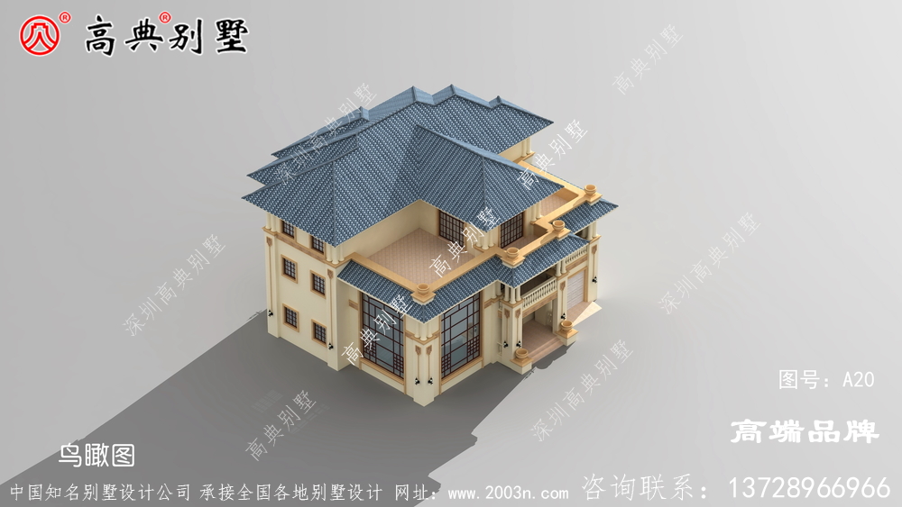 意大利風(fēng)格帶大露臺圖紙大全
