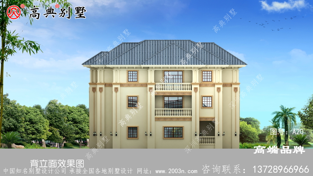 意大利風(fēng)格帶大露臺圖紙大全