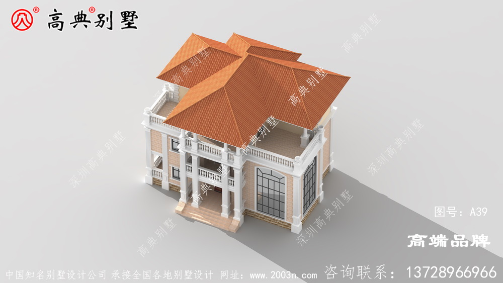 三層自建別墅設計圖紙，房型經典，高大上