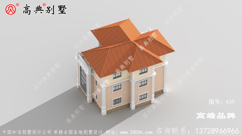三層自建別墅設計圖紙，房型經典，高大上