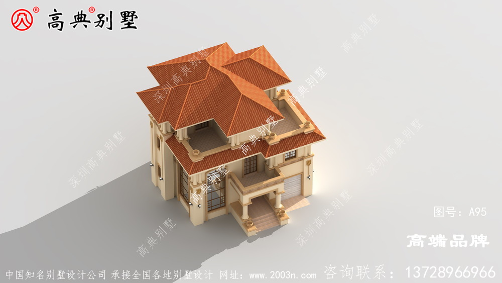 歐式三層自建住宅設計圖