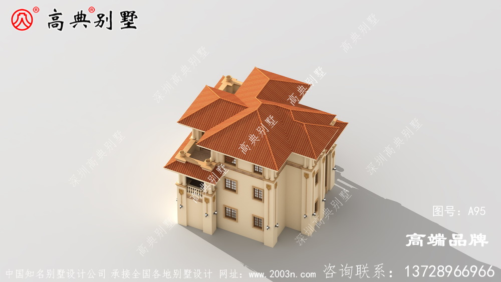 歐式三層自建住宅設計圖
