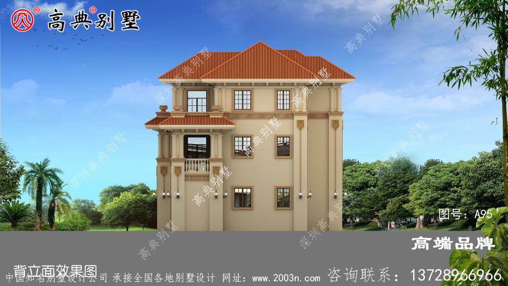 歐式三層自建住宅設計圖
