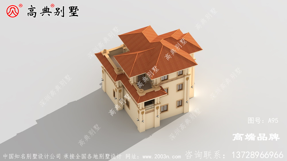 歐式三層自建住宅設計圖
