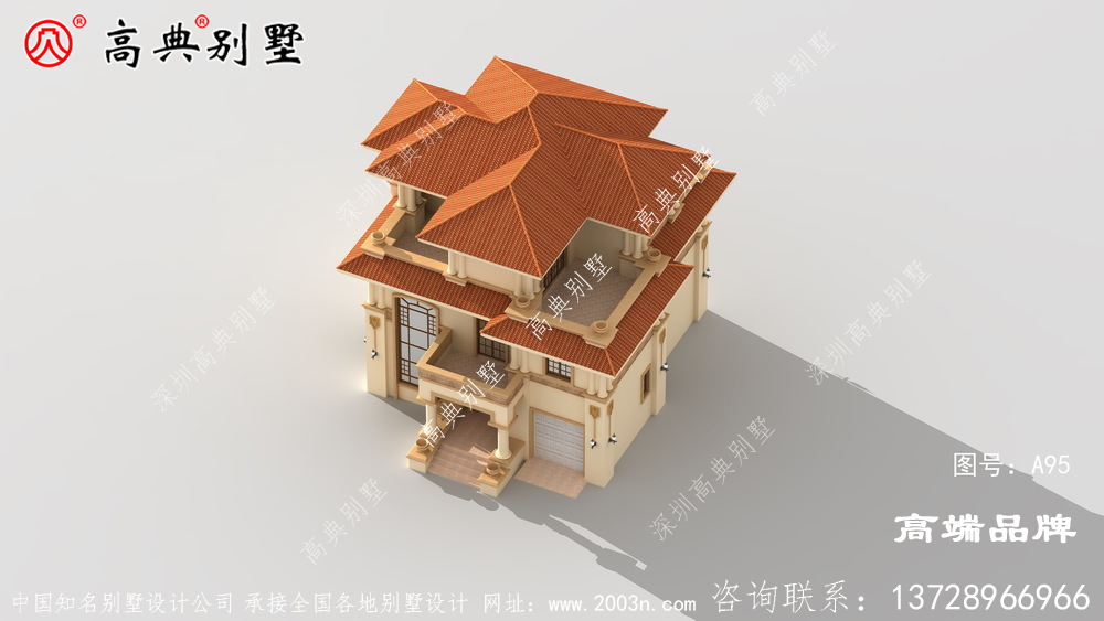歐式三層自建住宅設計圖