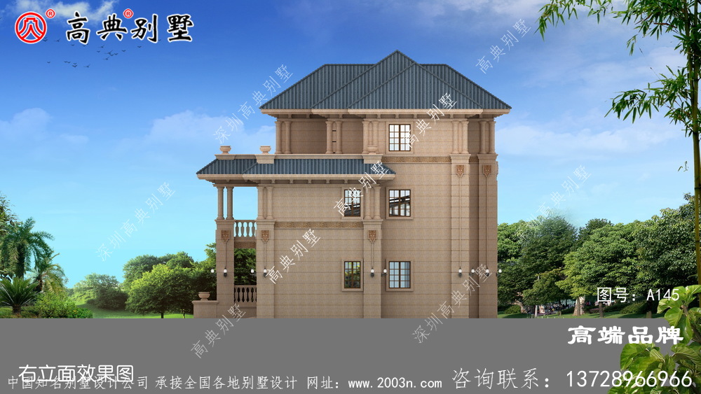 高端大氣自建別墅設計圖