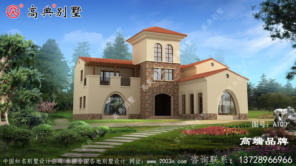 人氣值極高的二層建造小別墅設計圖
