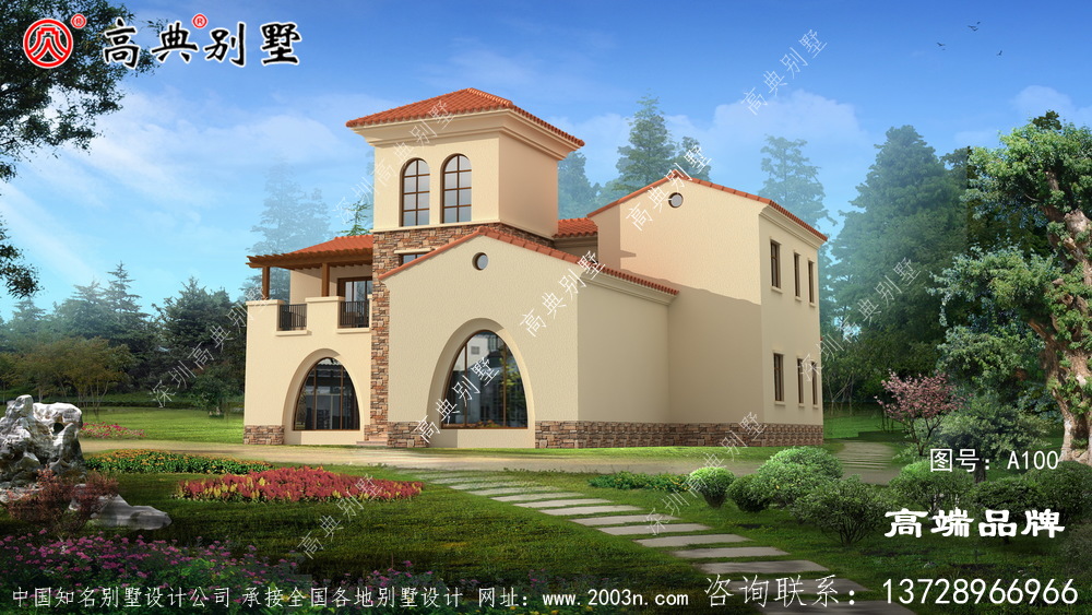 人氣值極高的二層建造小別墅設計圖