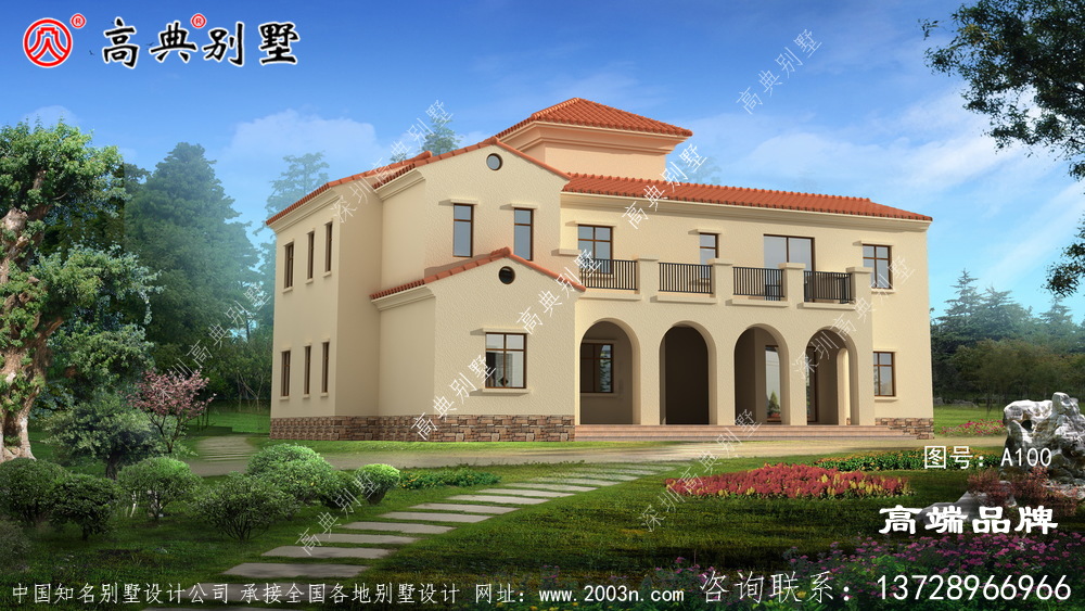 人氣值極高的二層建造小別墅設計圖