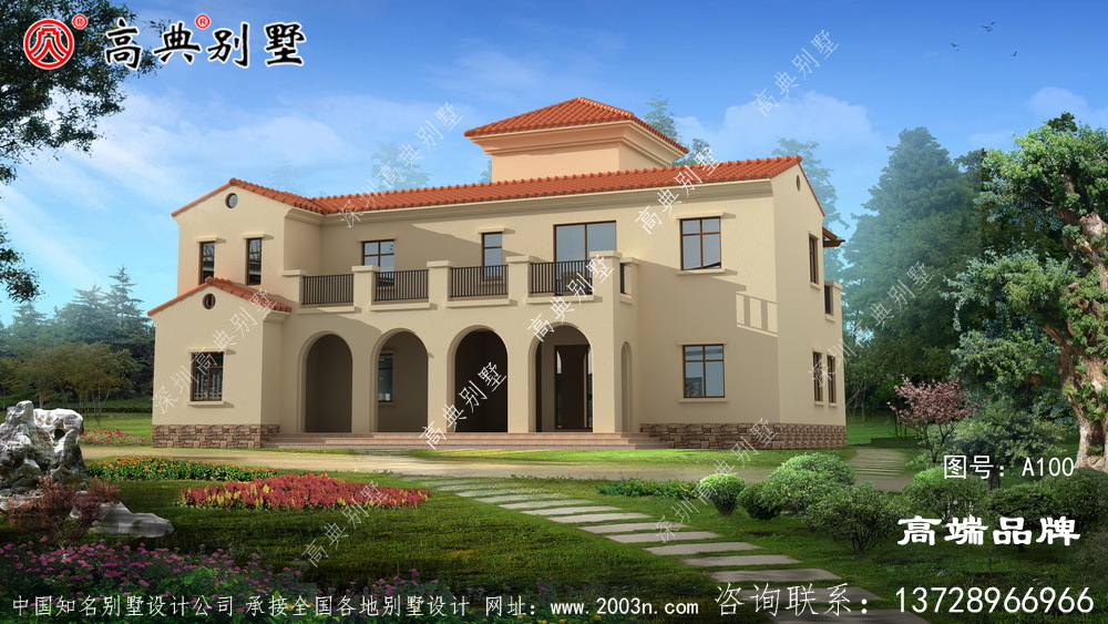 人氣值極高的二層建造小別墅設計圖
