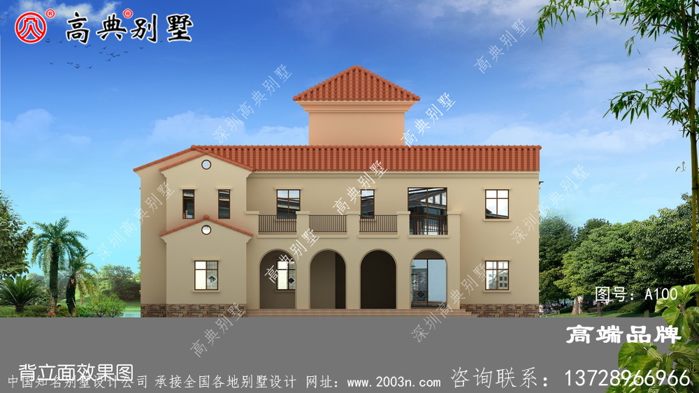 人氣值極高的二層建造小別墅設計圖