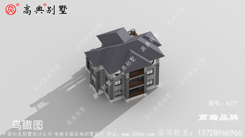 中式別墅建筑設計效果圖