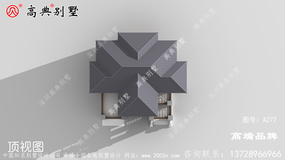 中式別墅建筑設計效果圖