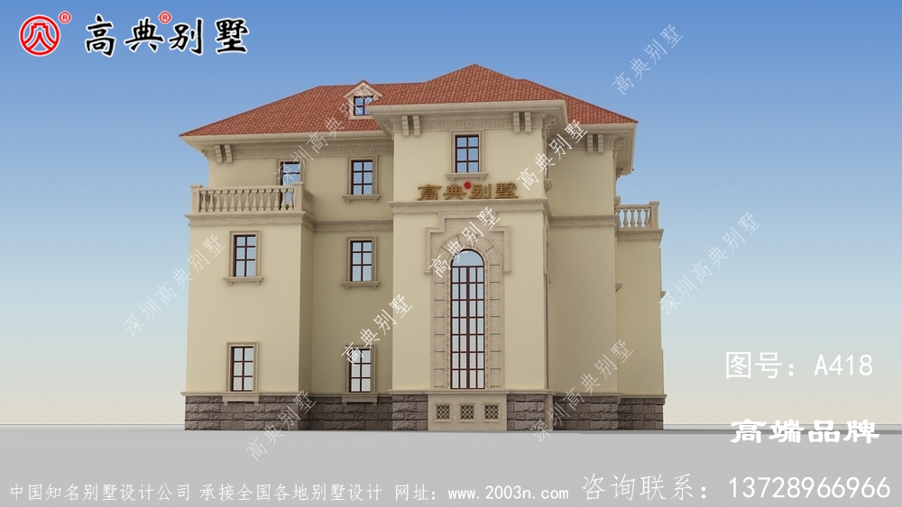 農村三層小別墅圖片
