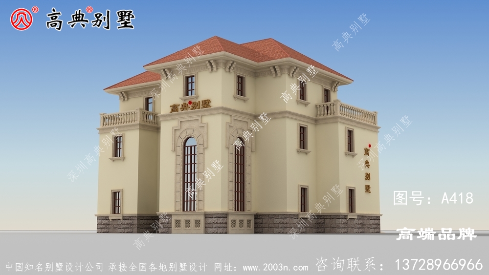 農村三層小別墅圖片