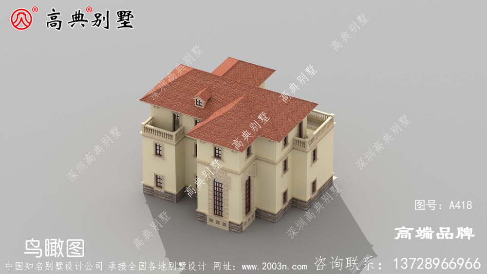 農村三層小別墅圖片