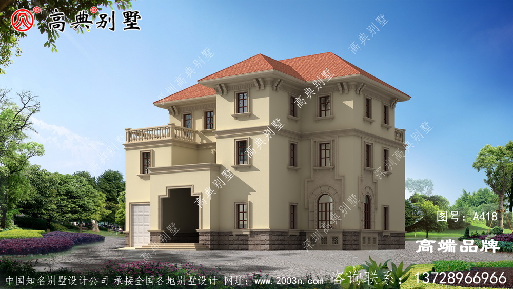 農村三層小別墅圖片