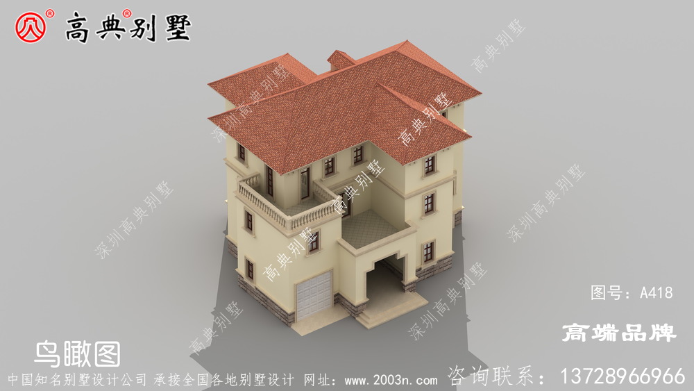 農村三層小別墅圖片
