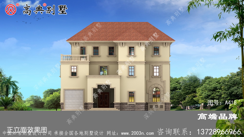 農村三層小別墅圖片