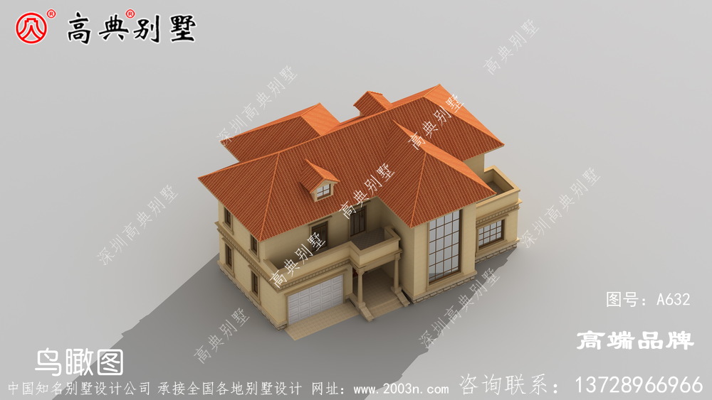 漂亮兩層別墅設計圖